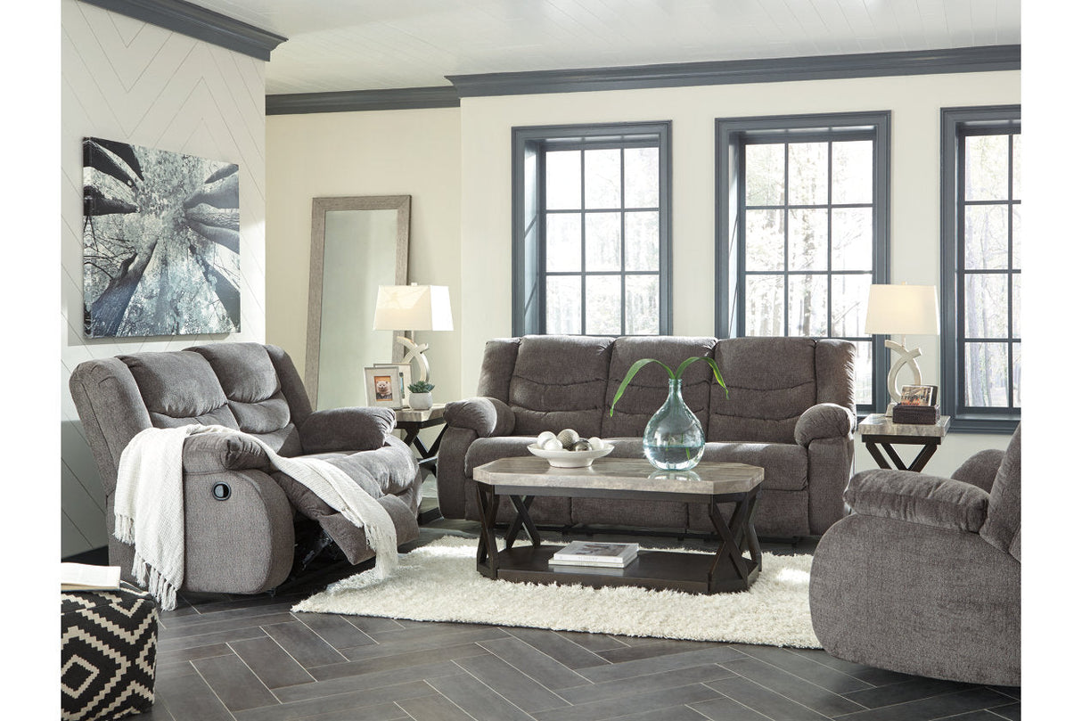 Tulen Gray Reclining Sofa, Loveseat and Recliner