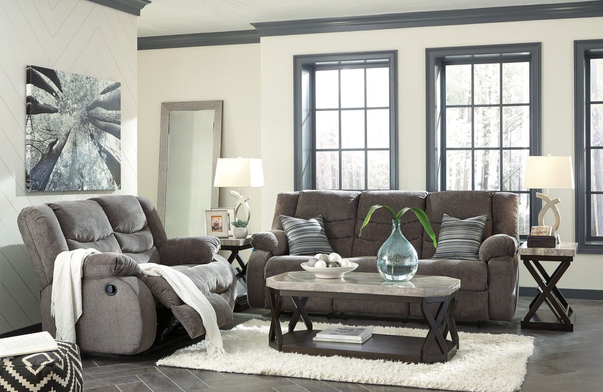 Tulen Gray Reclining Living Room Set