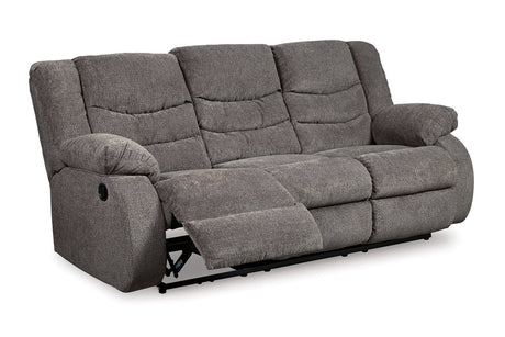 Tulen Gray Reclining Sofa and Loveseat