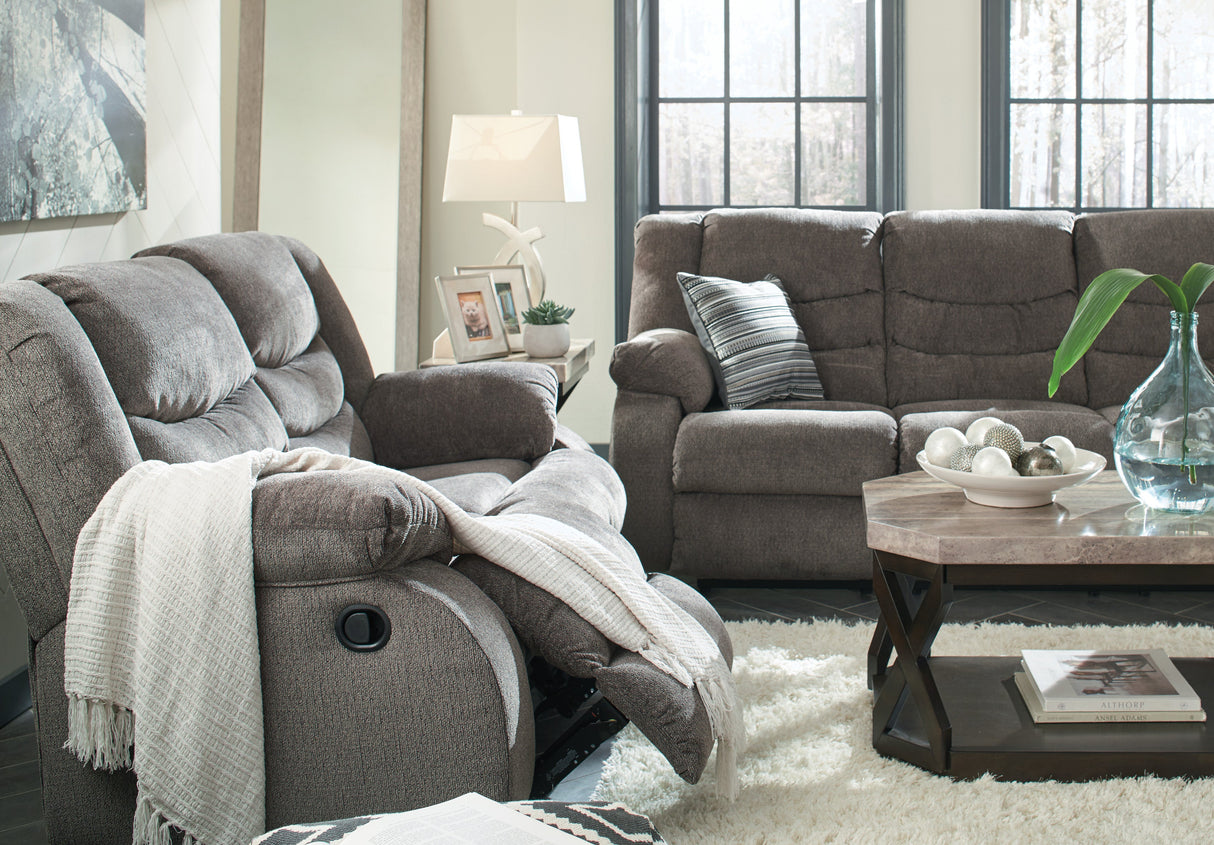 Tulen Gray Reclining Living Room Set