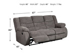 Tulen Gray Reclining Sofa and Loveseat