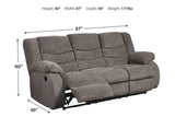 Tulen Gray Reclining Sofa