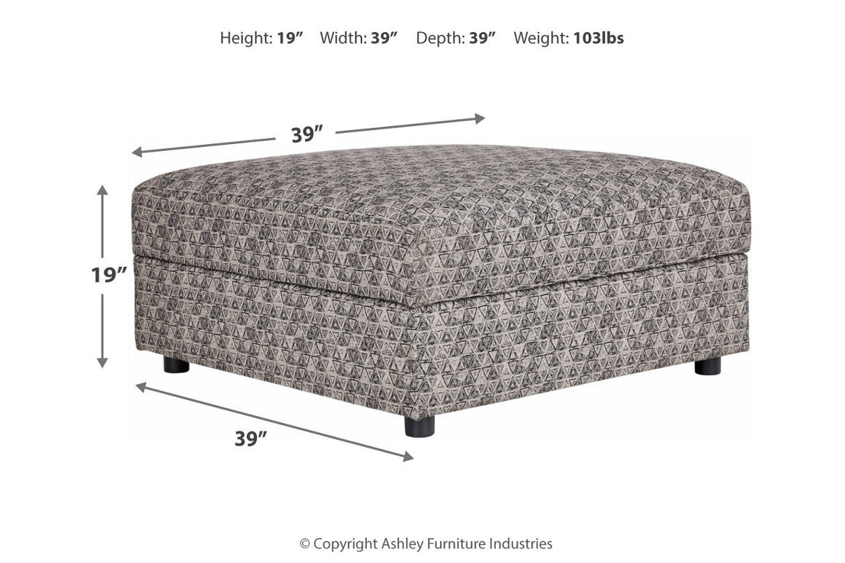 Kellway Bisque Ottoman With Storage