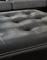 Jacurso Charcoal Oversized Ottoman