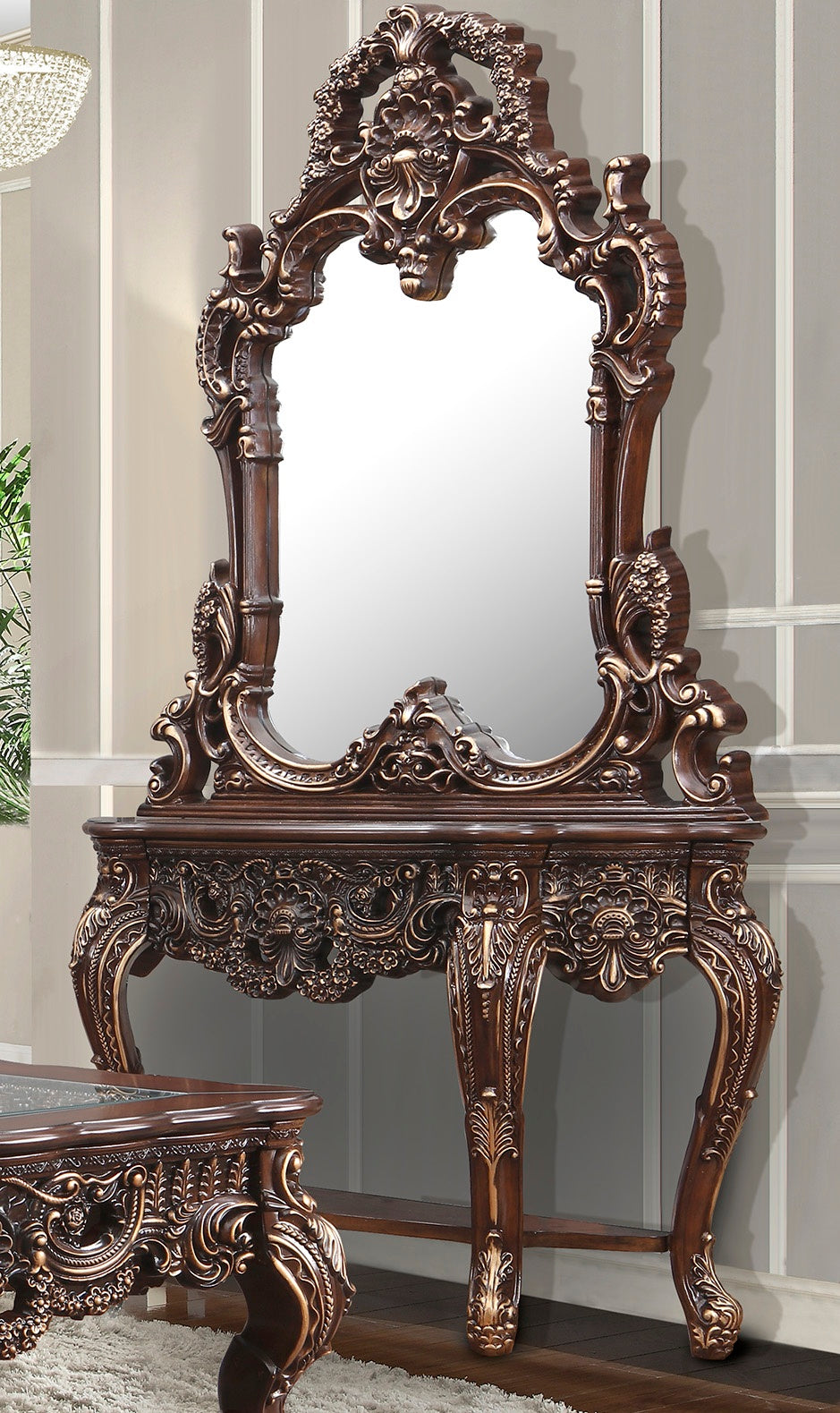 HD-998C Cherry Walnut Console by Homey Design at Eve Furniture