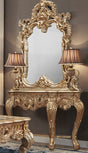 HD-998G Marbled Metallic Gold Console by Homey Design at Eve Furniture