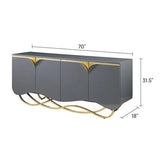 Brivo Grey Console Table by New Era Innovations at Eve Furniture