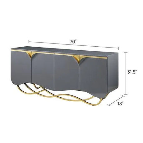 Brivo Grey Console Table by New Era Innovations at Eve Furniture