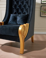 Throne 62.5" Tall Black Chair by New Era Innovations at Eve Furniture