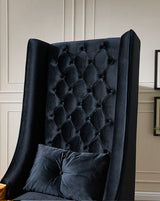 Throne 62.5" Tall Black Chair by New Era Innovations at Eve Furniture