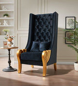 Throne 62.5" Tall Black Chair by New Era Innovations at Eve Furniture