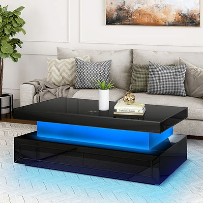 Alma Black Coffee Table by New Era Innovations at Eve Furniture