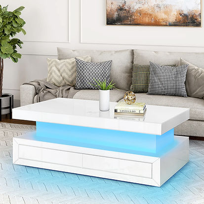 Alma White Coffee Table by New Era Innovations at Eve Furniture