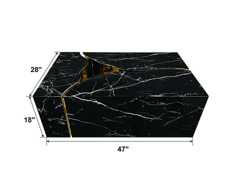 Stone Black Coffee Table by New Era Innovations at Eve Furniture