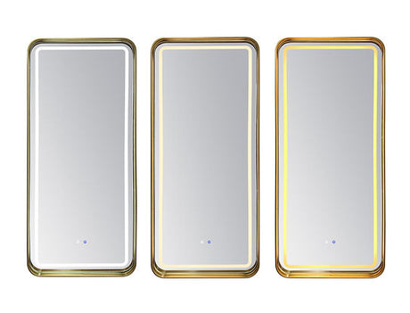 A-FM04 GOLD MODEST MIRROR by New Era Innovations at Eve Furniture