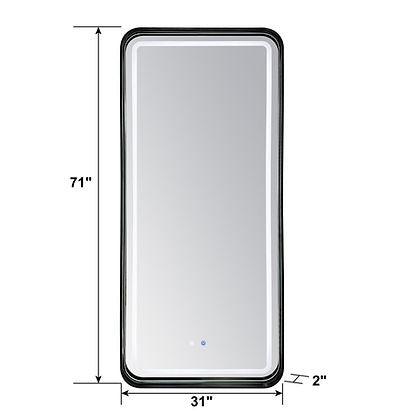 A-FM05 BLACK MODEST MIRROR by New Era Innovations at Eve Furniture