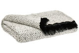 Leonita Black/White Throw