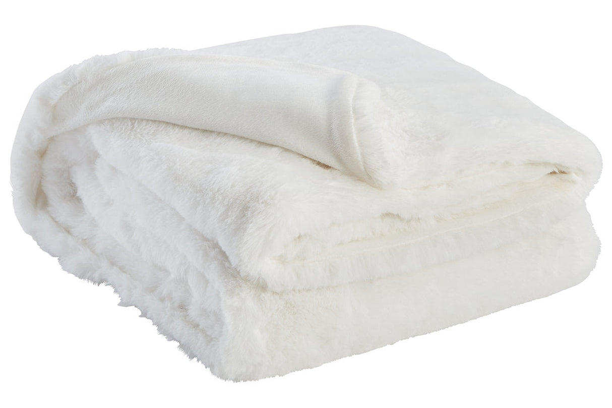 Gariland White Throw