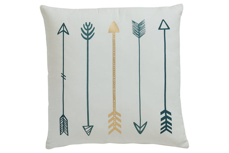 Gyldan White/Teal/Gold Pillow