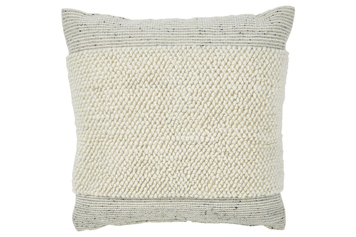 Rowcher Gray/White Pillow