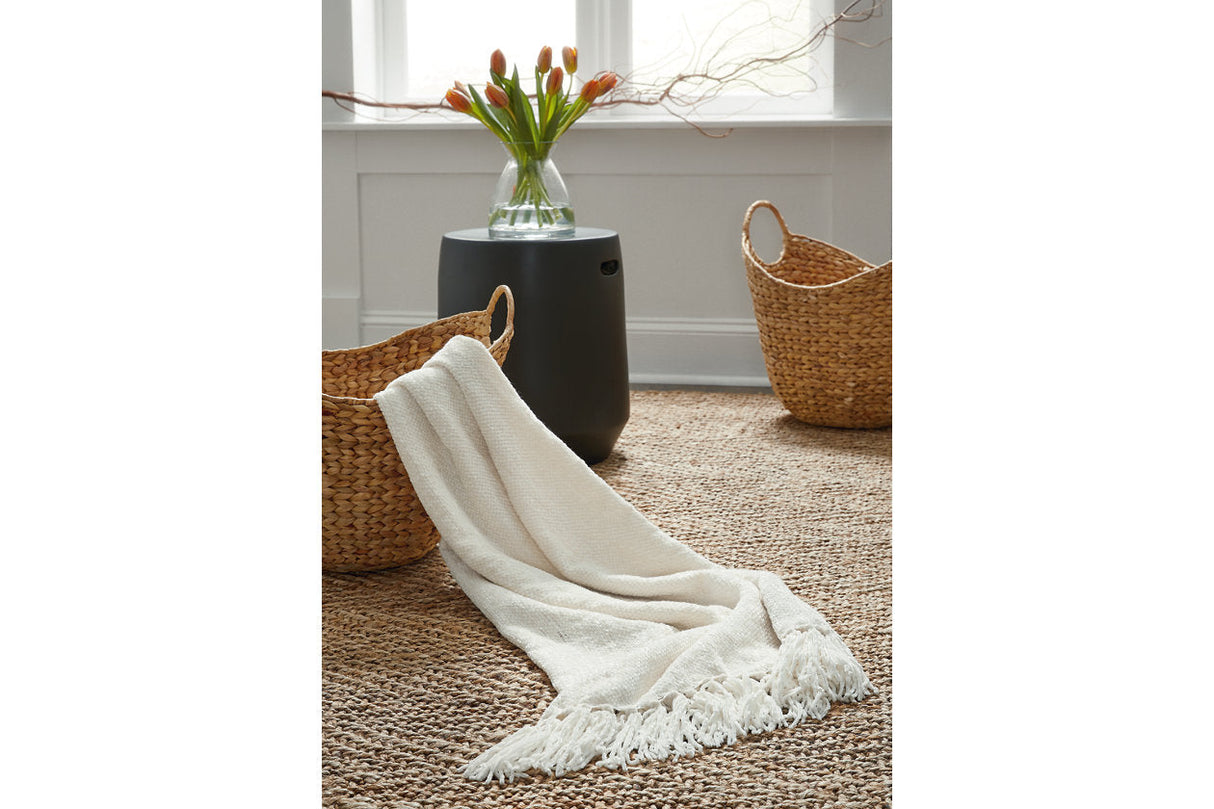 Tamish Cream Throw