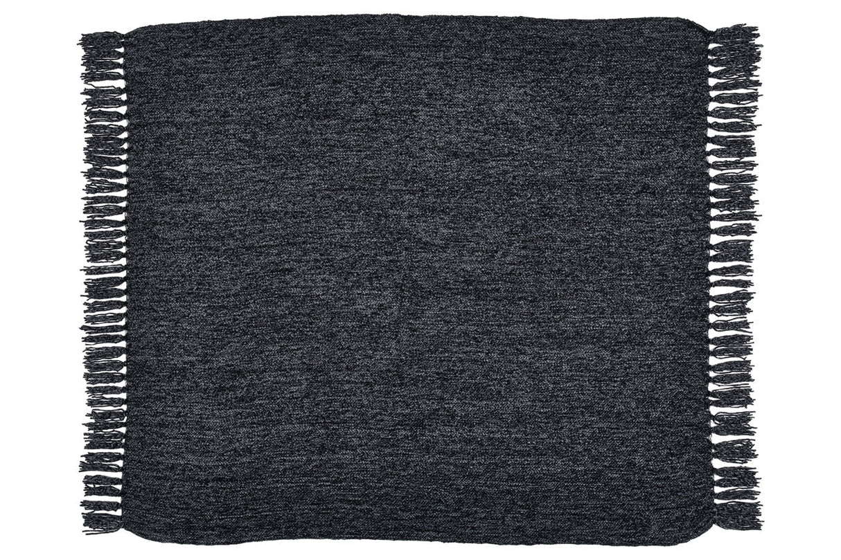 Tamish Black Throw