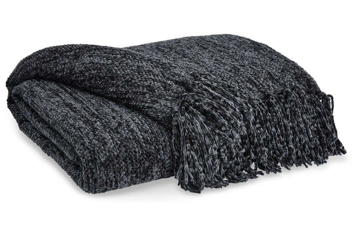 Tamish Black Throw