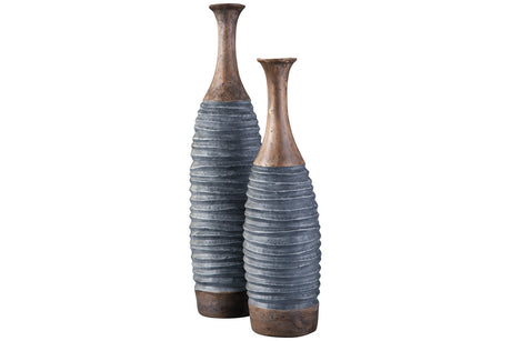 BLAYZE Antique Gray/Brown Vase