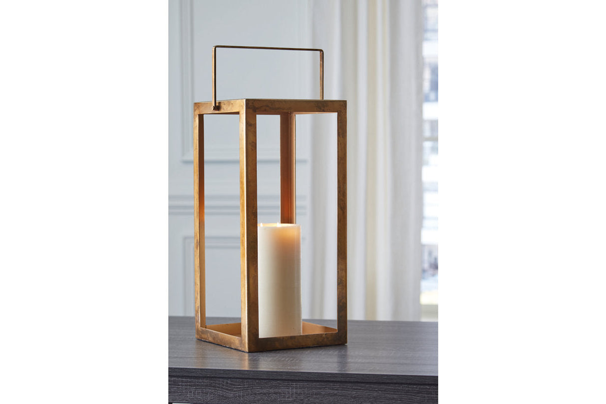 Briana Antique Brass Finish Lantern