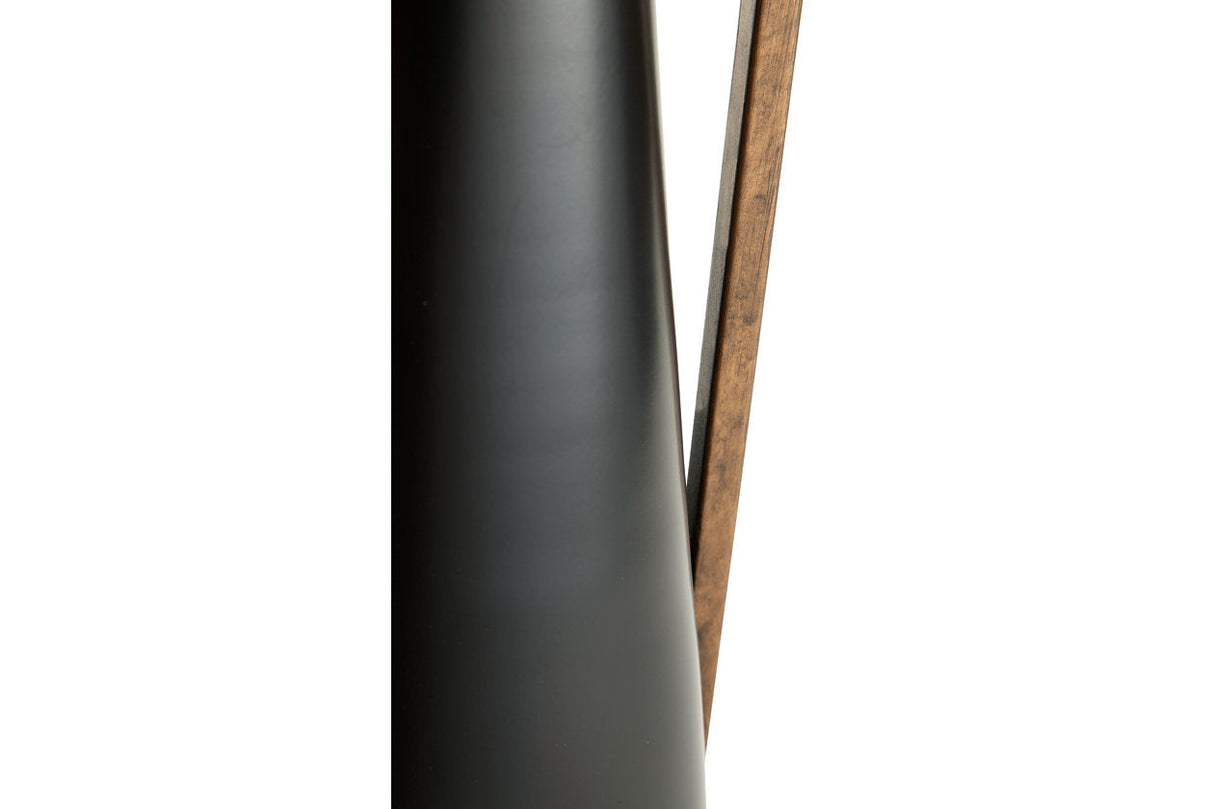 Pouderbell Black/Gold Finish Vase