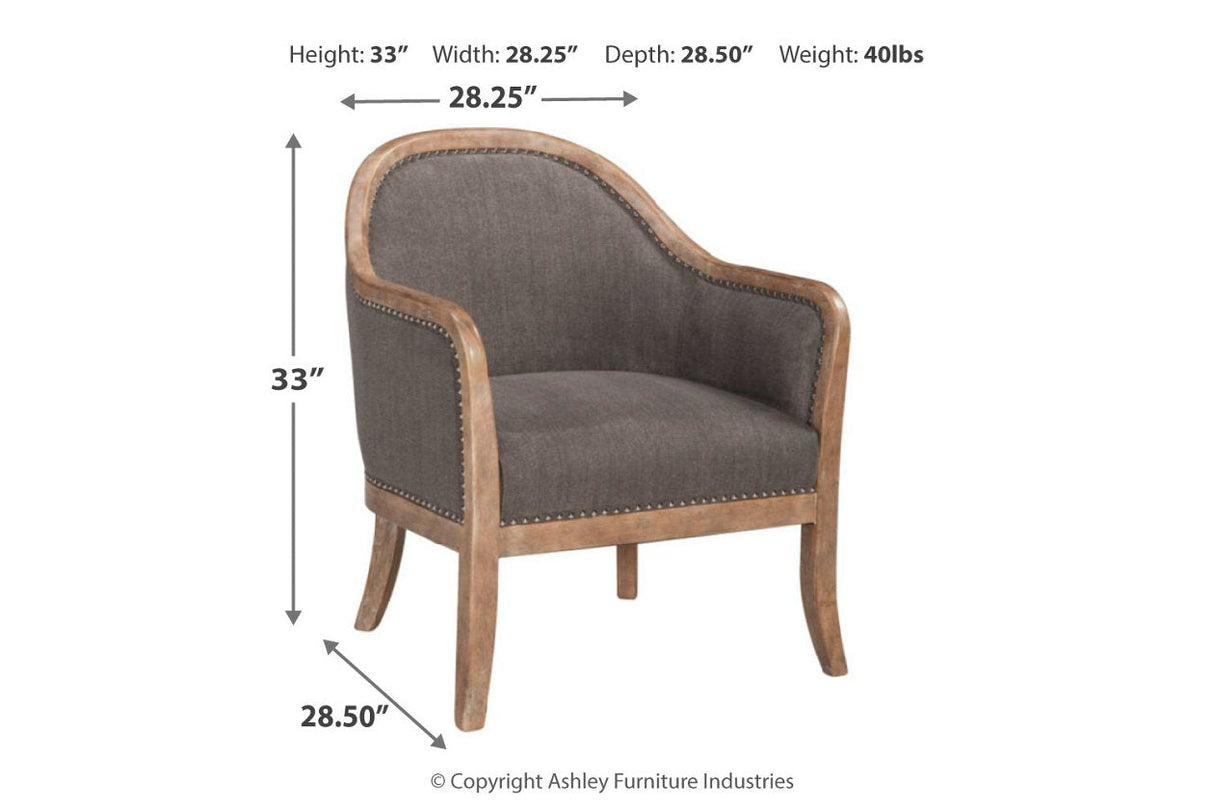 Engineer Brown Accent Chair