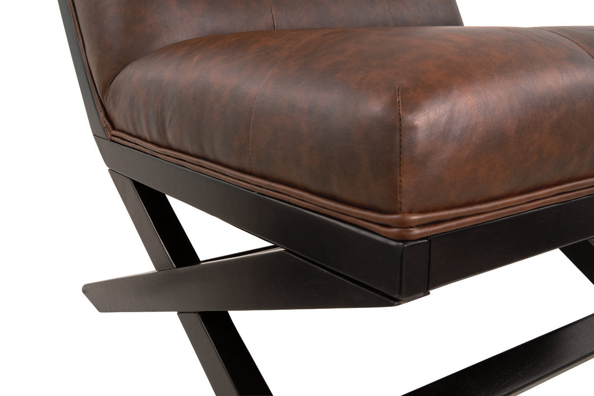 Sidewinder Brown Accent Chair