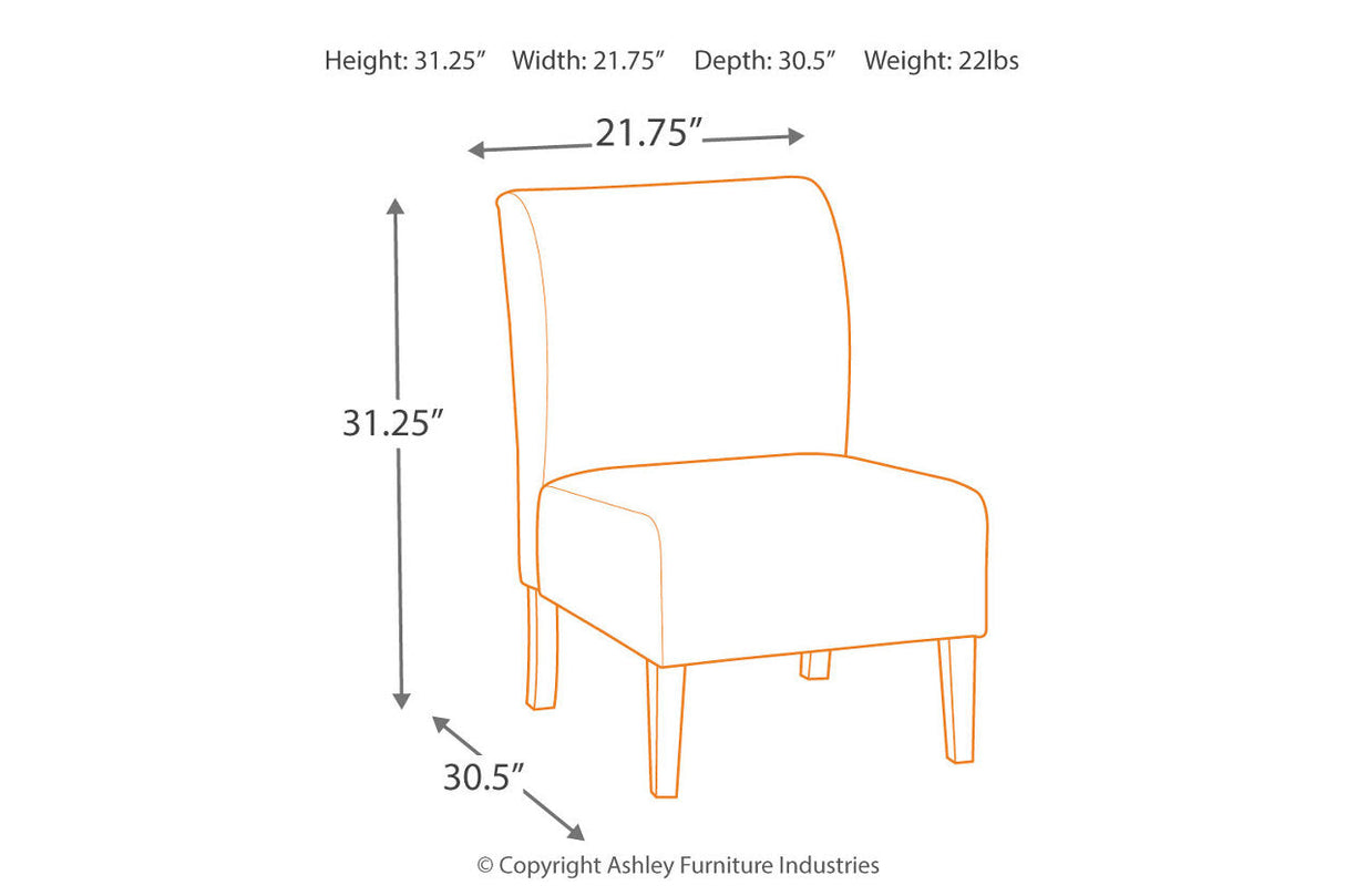 Triptis Gray/Tan Accent Chair