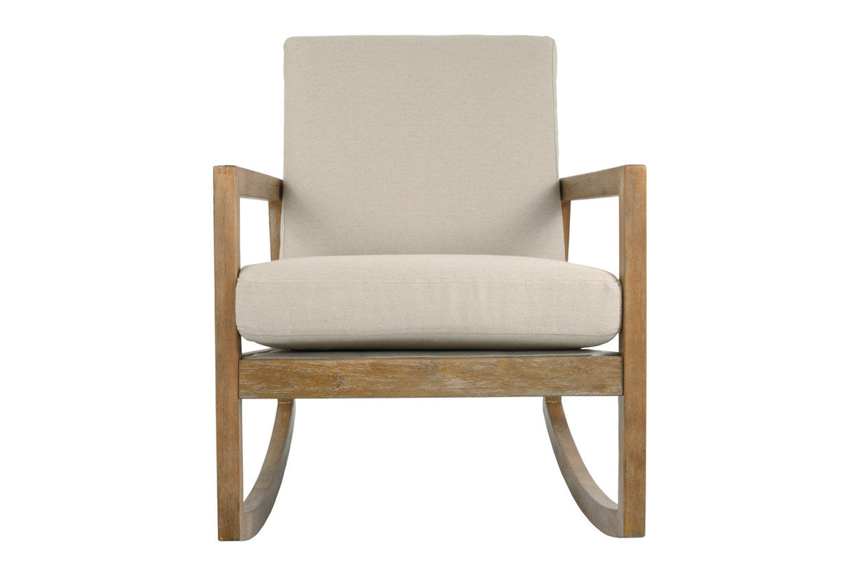 Novelda Neutral Rocker Accent Chair