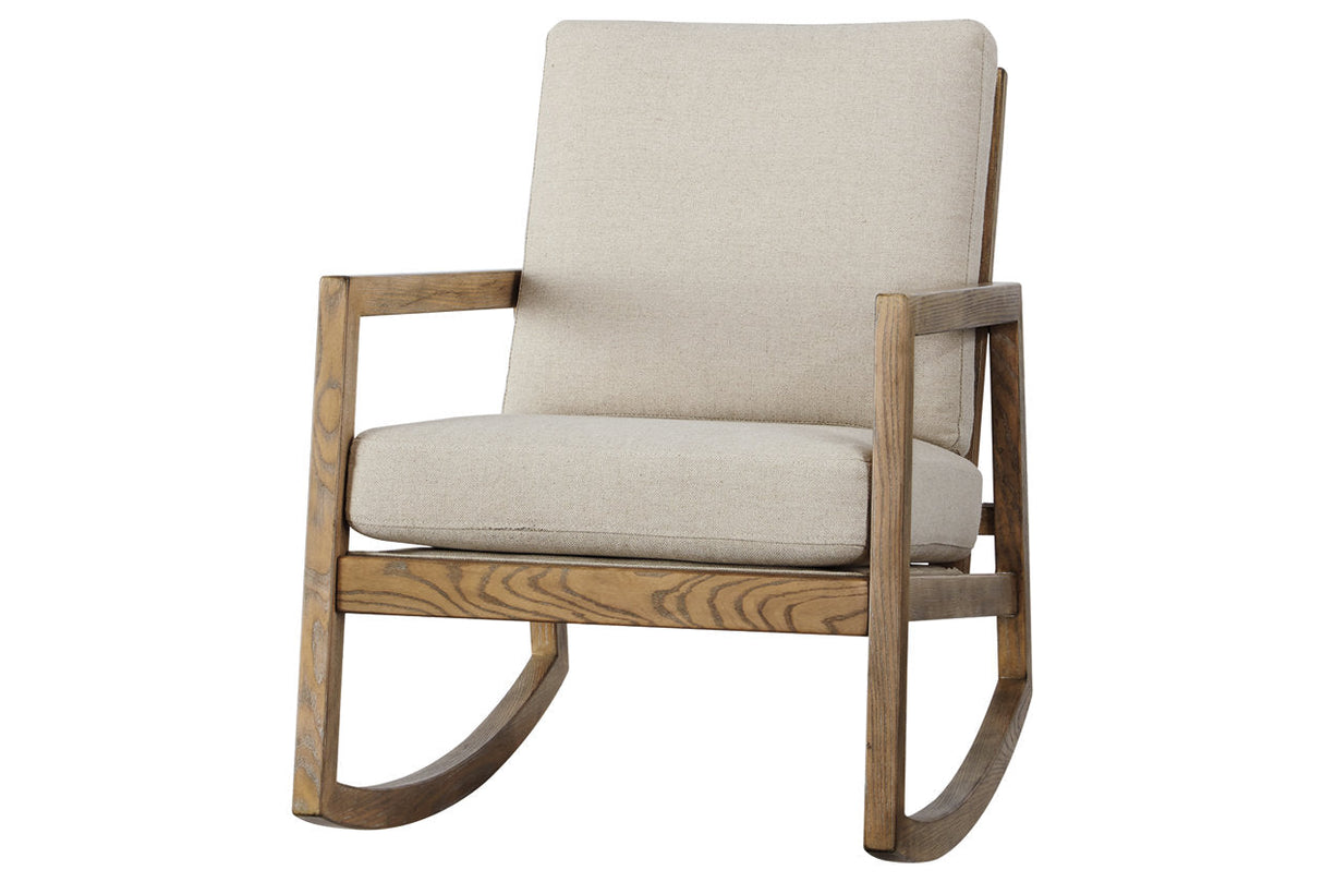 Novelda Neutral Rocker Accent Chair