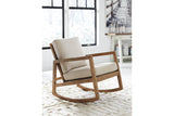 Novelda Neutral Rocker Accent Chair