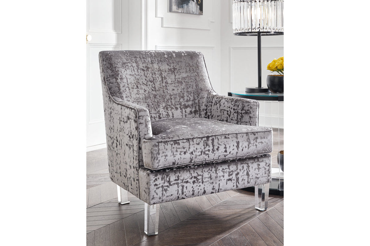 Gloriann Pewter Accent Chair