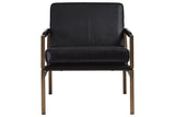 Puckman Black Accent Chair