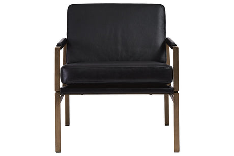 Puckman Black Accent Chair