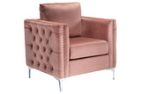 Lizmont Blush Pink Accent Chair