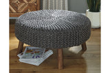 Jassmyn Charcoal Oversized Accent Ottoman