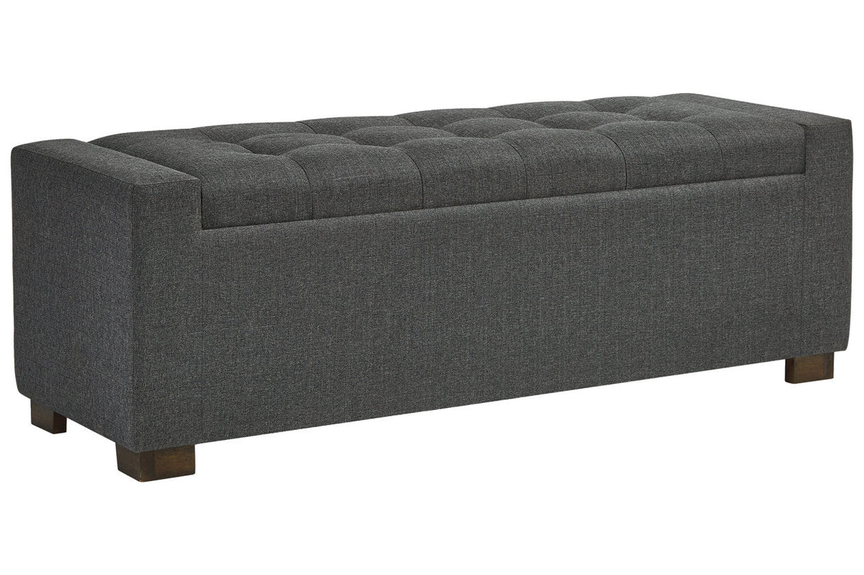 Cortwell Gray Storage Bench