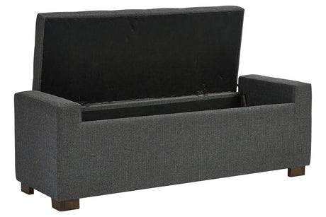 Cortwell Gray Storage Bench by Ashley - Eve Furniture