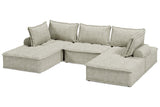 Bales Taupe 5-Piece Modular Sectional