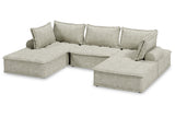 Bales Taupe 5-Piece Modular Seating