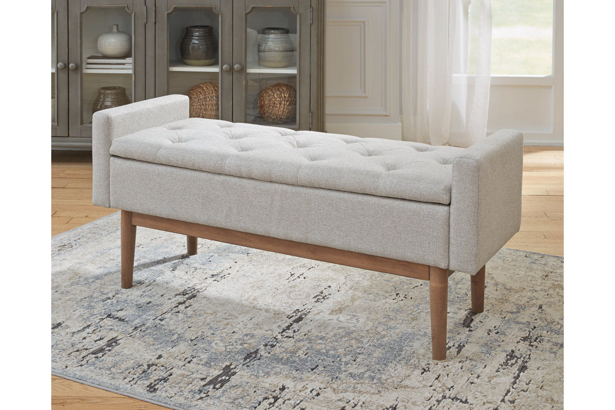 Briarson Beige/Brown Storage Bench