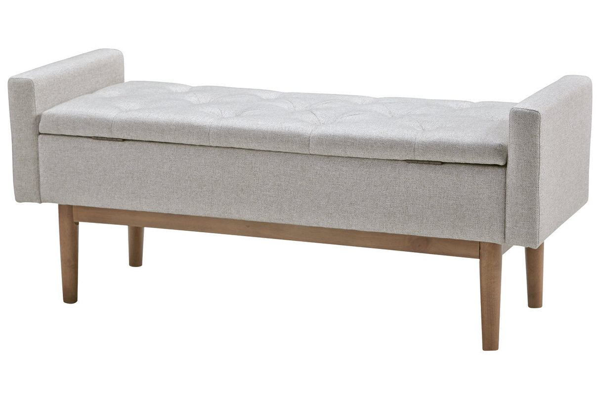 Briarson Beige/Brown Storage Bench