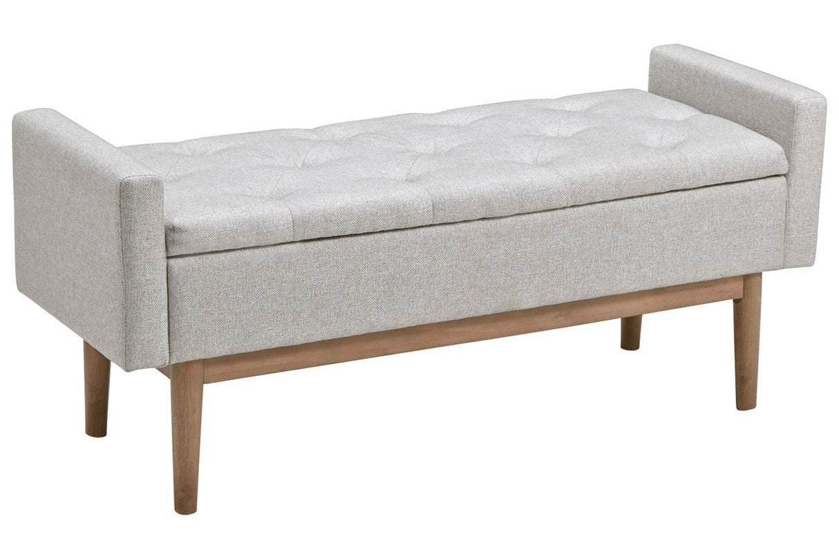 Briarson Beige/Brown Storage Bench