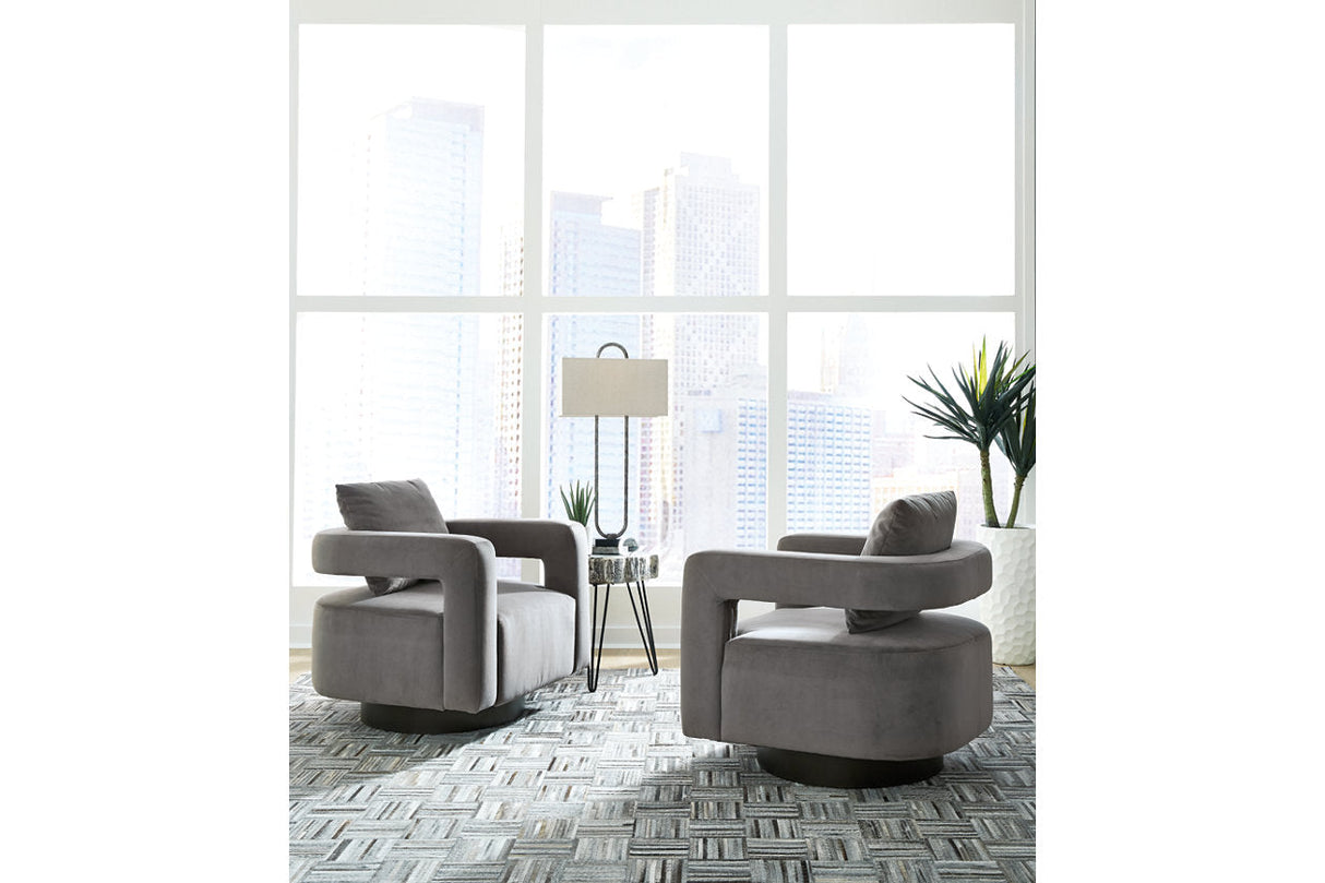 Alcoma Otter Swivel Accent Chair