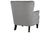 Romansque Gray Accent Chair